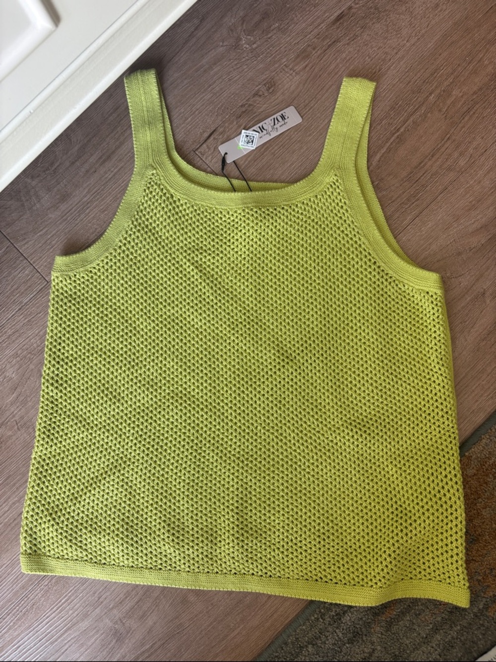 NWT NIC + ZOE Mesh Stitch Tank Top